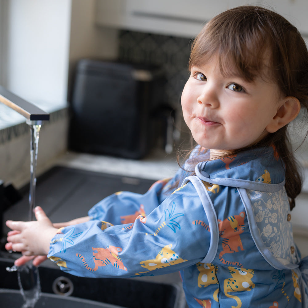 Coverall Feeding Bib Tigers and Leopards