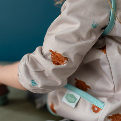 Coverall Feeding Bib Highland Cow