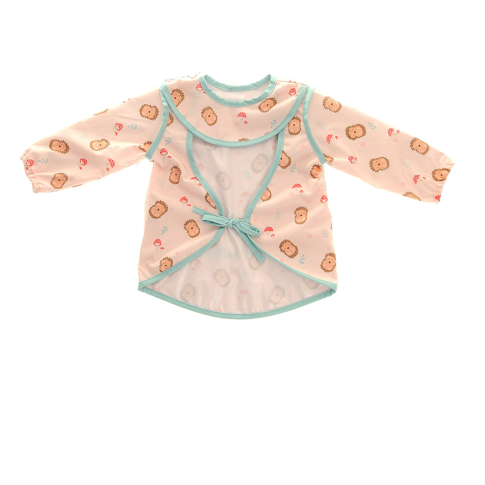 Coverall Feeding Bib Hedgehog