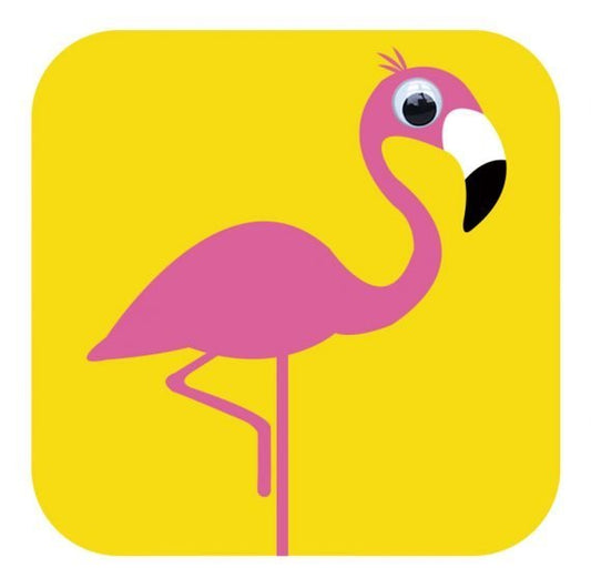 Florence Flamingo Greeting Card