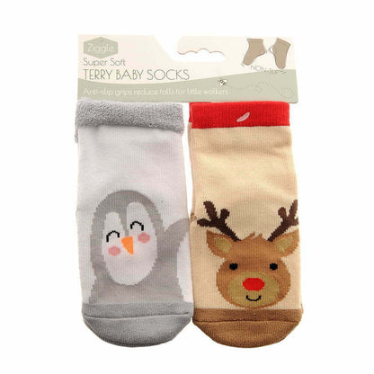 Reindeer and Penguin Sock Set