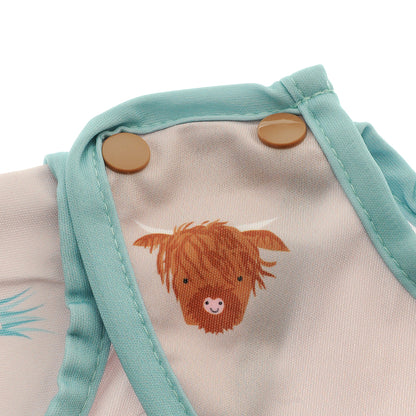 Coverall Feeding Bib Highland Cow