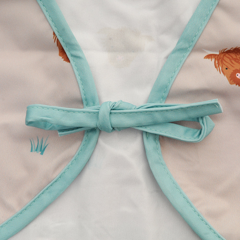 Coverall Feeding Bib Highland Cow