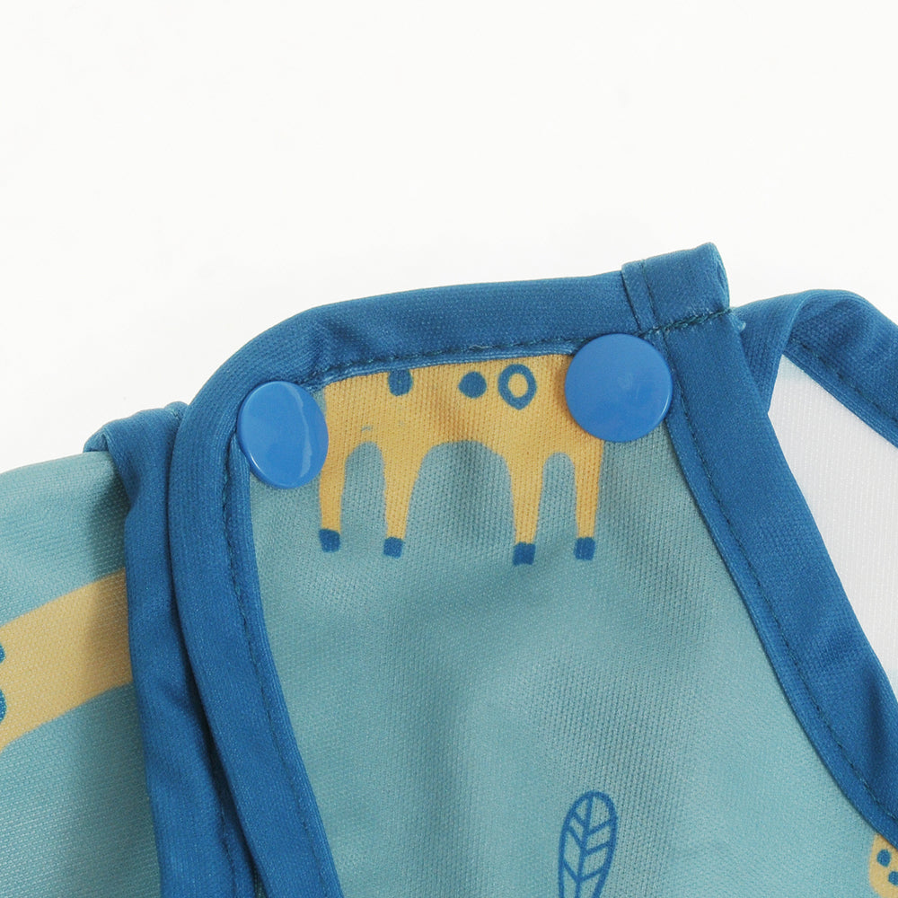 Coverall Feeding Bib Giraffe and Elephant