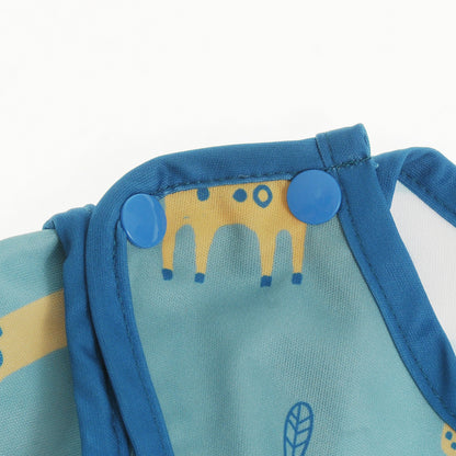 Coverall Feeding Bib Giraffe and Elephant