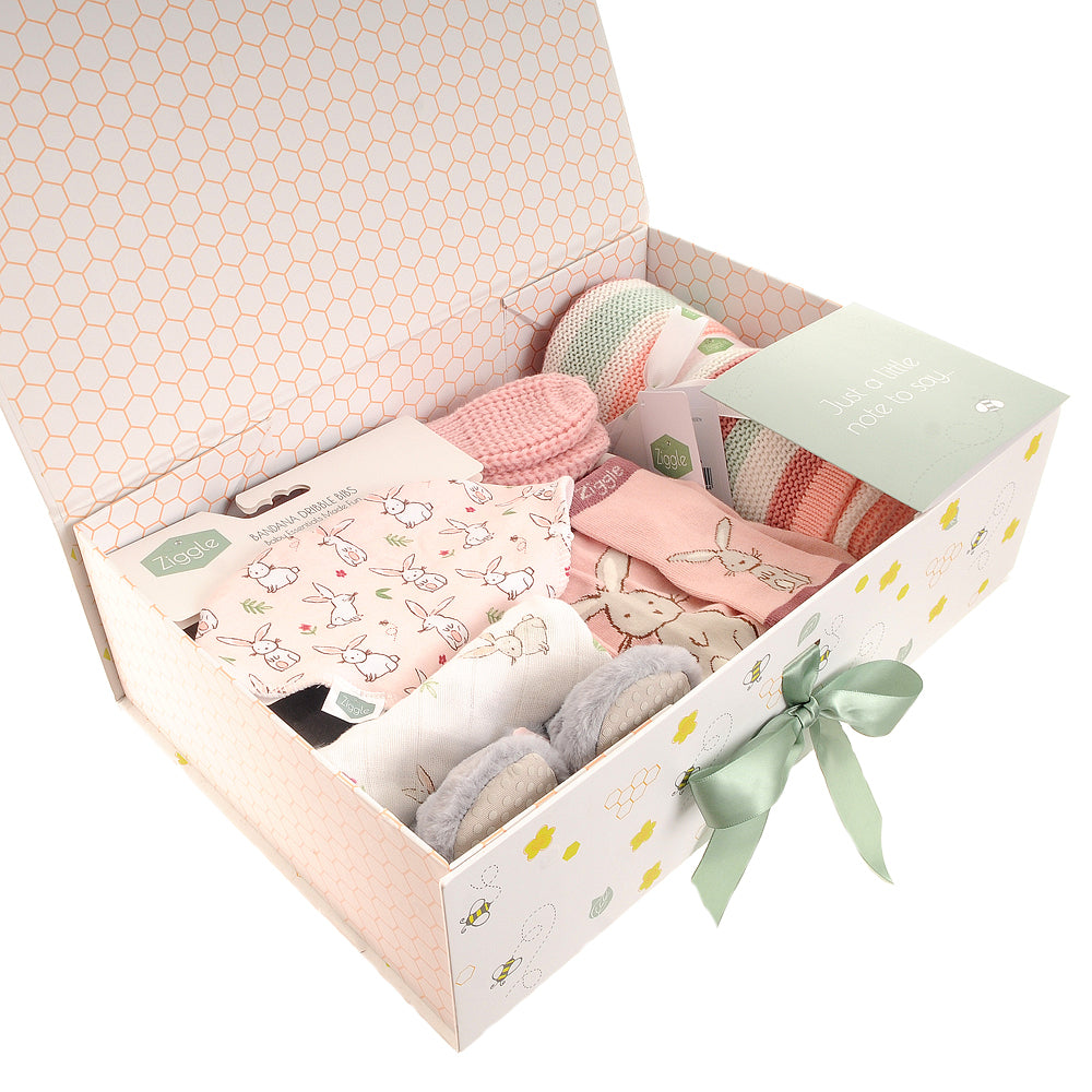 The "Cozy Chaos" Bunnies Winter Kit Hamper Ziggle