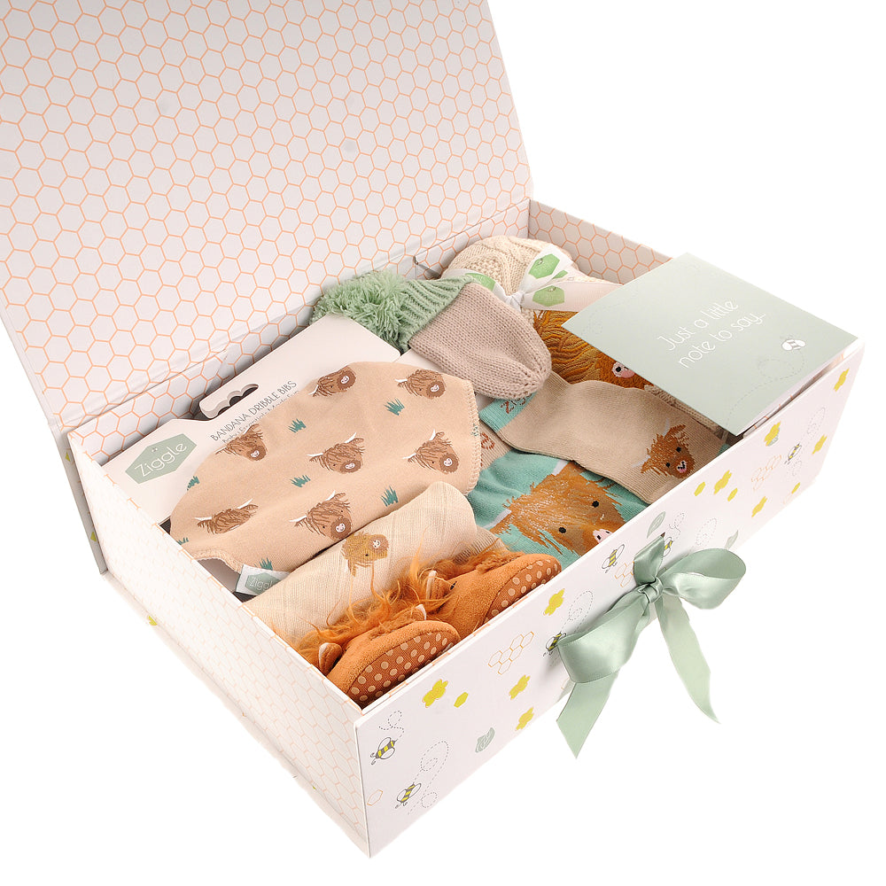 The "Cozy Chaos" Highland Cow Winter Kit Hamper Ziggle