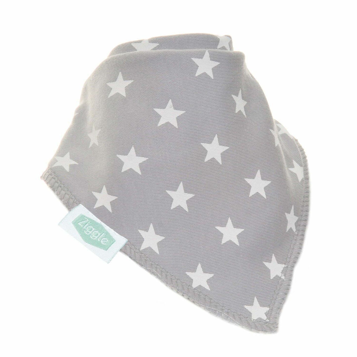 Grey With White Stars dribble bib