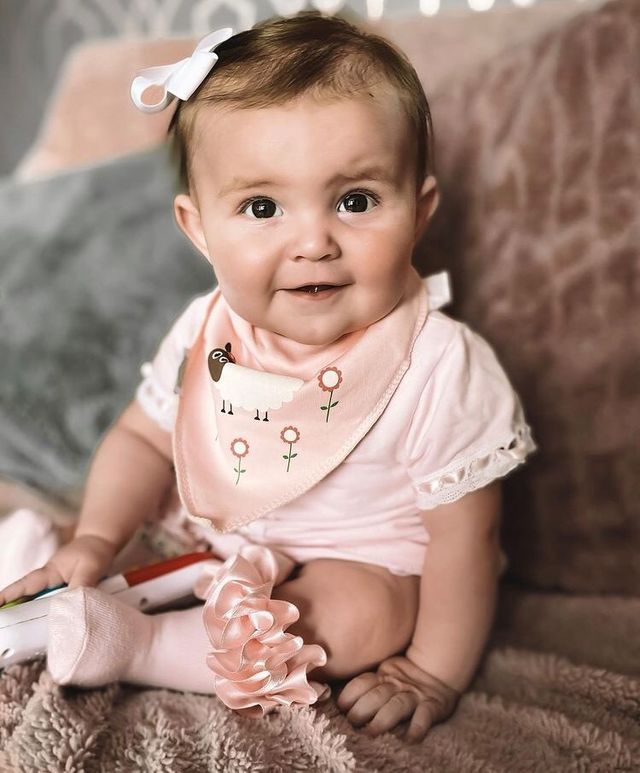 Cuddly Pinks bib set