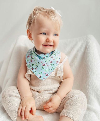 Vintage Blue Rose Bib