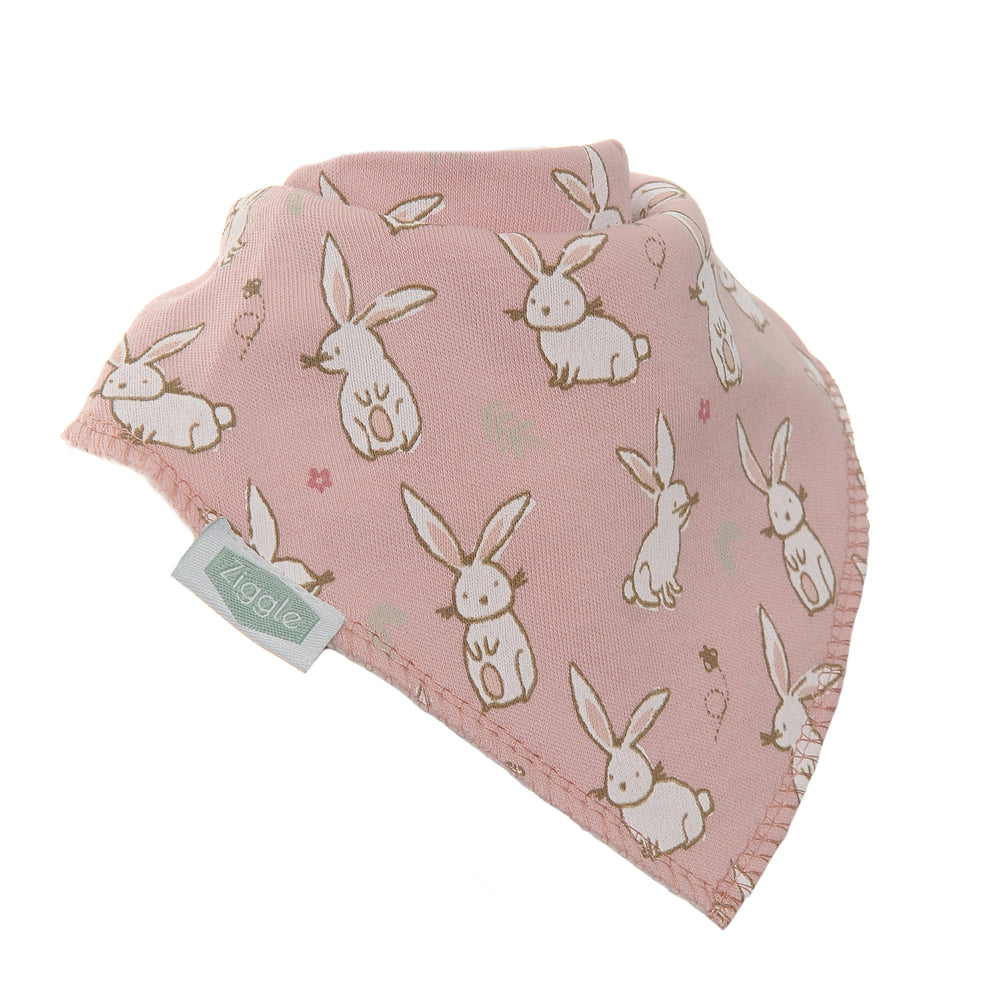 Bunnies on Pink bib