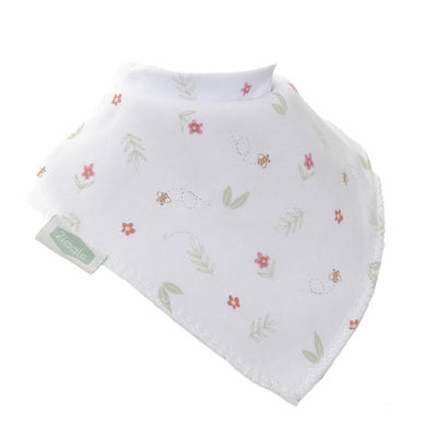 Flowers and ferns bib
