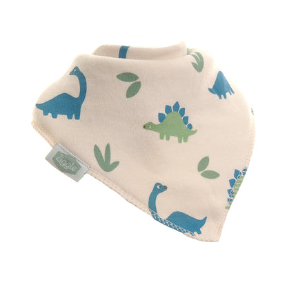 Dino print bib