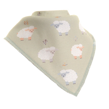 Sheep and grasses dribble bib Ziggle