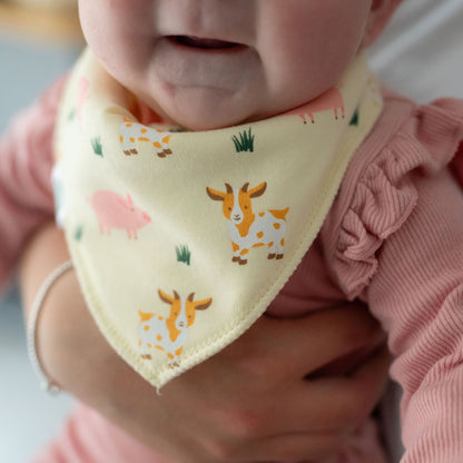 Pigs and goats dribble bib Ziggle