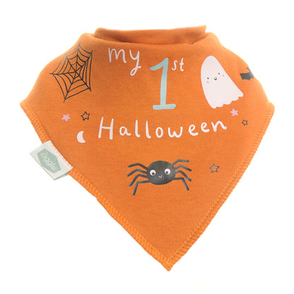 My 1st Halloween dribble bib orange