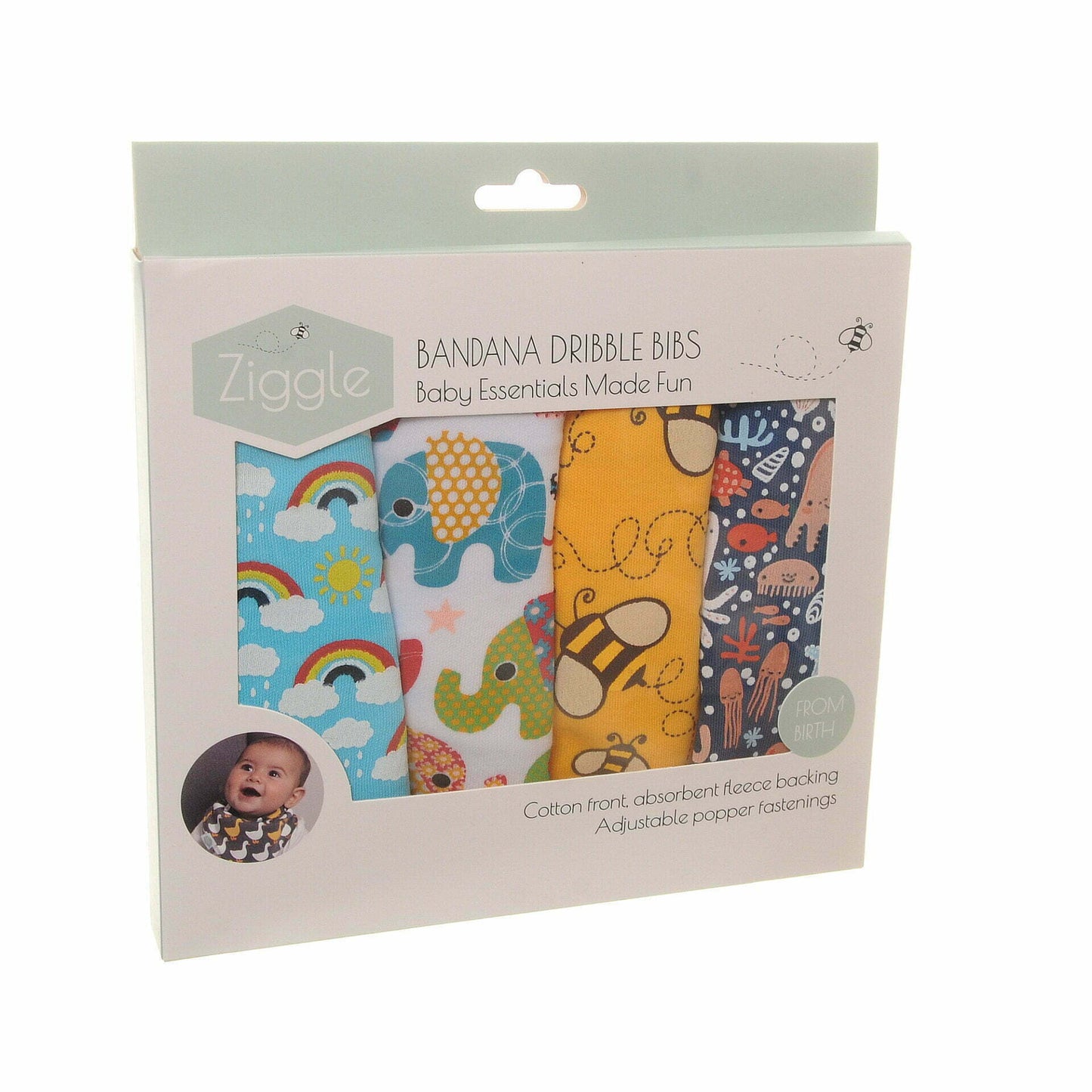 Colour Burst bib set