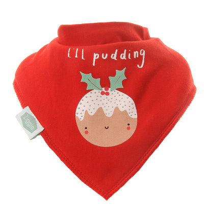 Red L'il Pudding Christmas Bib