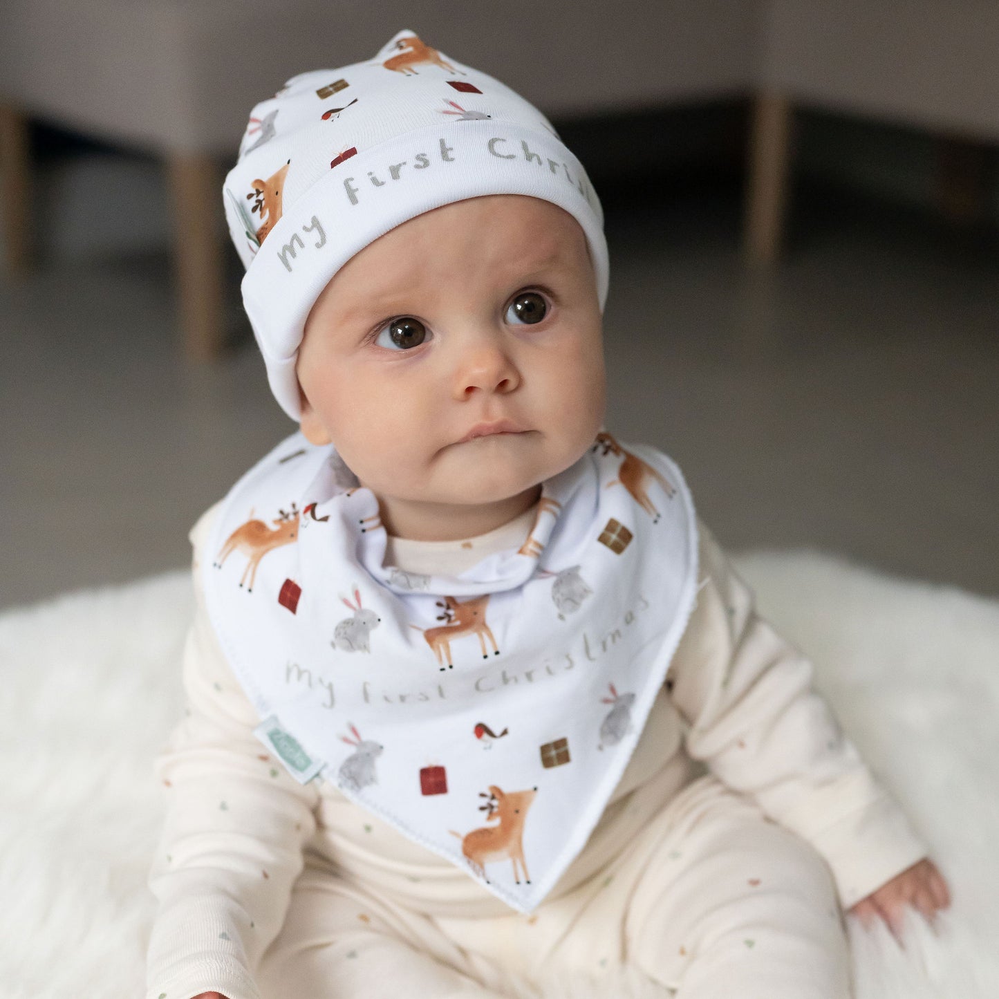 My First Christmas Winter Animals Hat