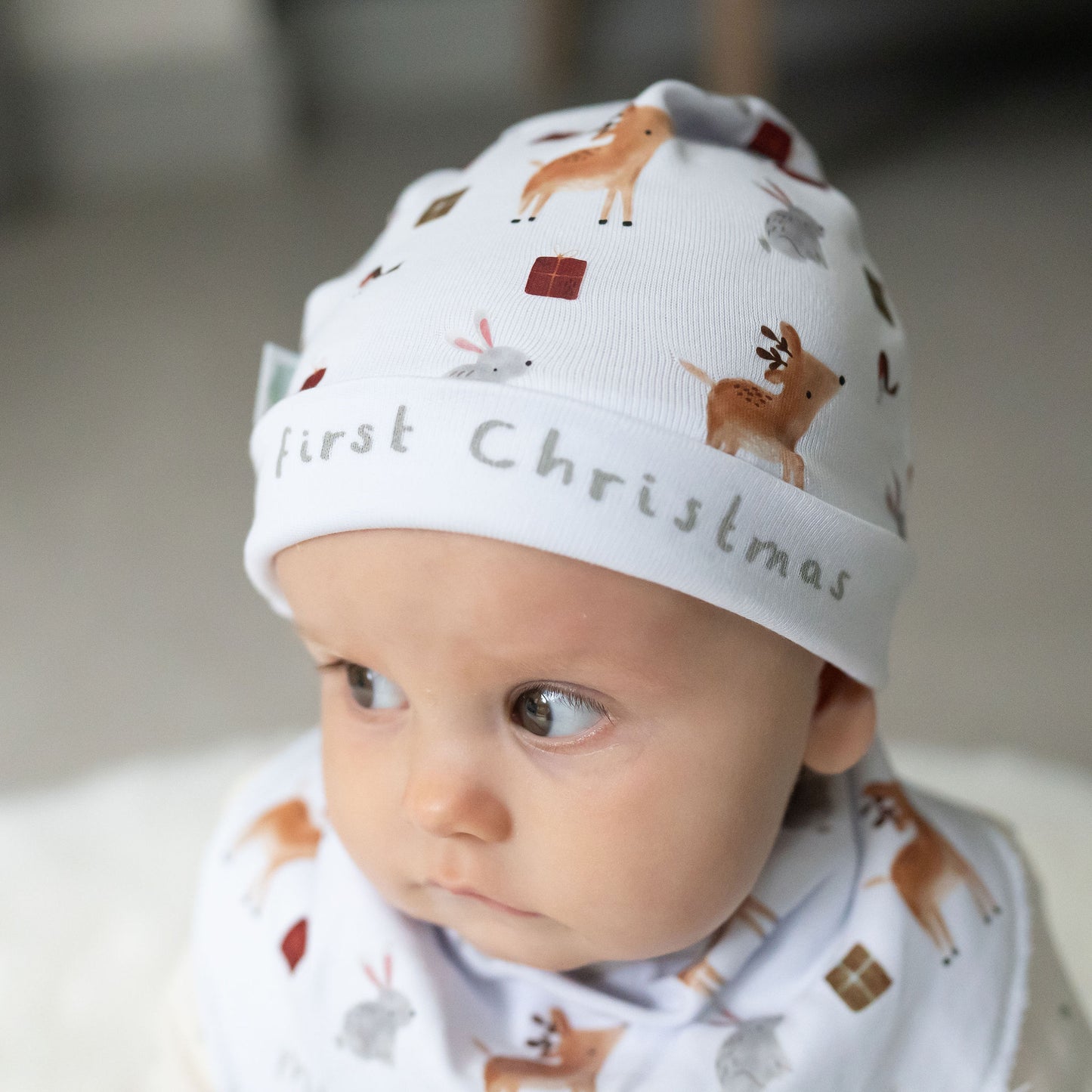 My First Christmas Winter Animals Hat