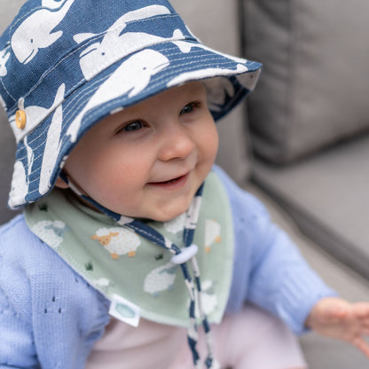 Navy Whales Sun Hat ziggle