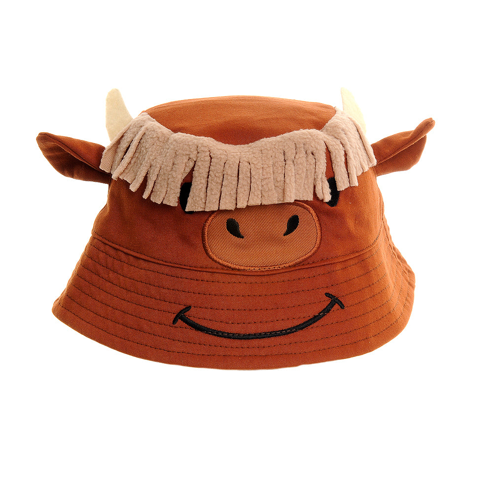 Highland Cow Face Sun Hat ziggle