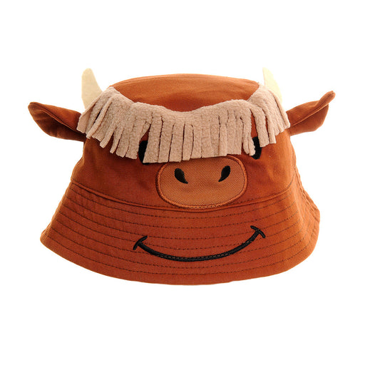 Highland Cow Face Sun Hat ziggle