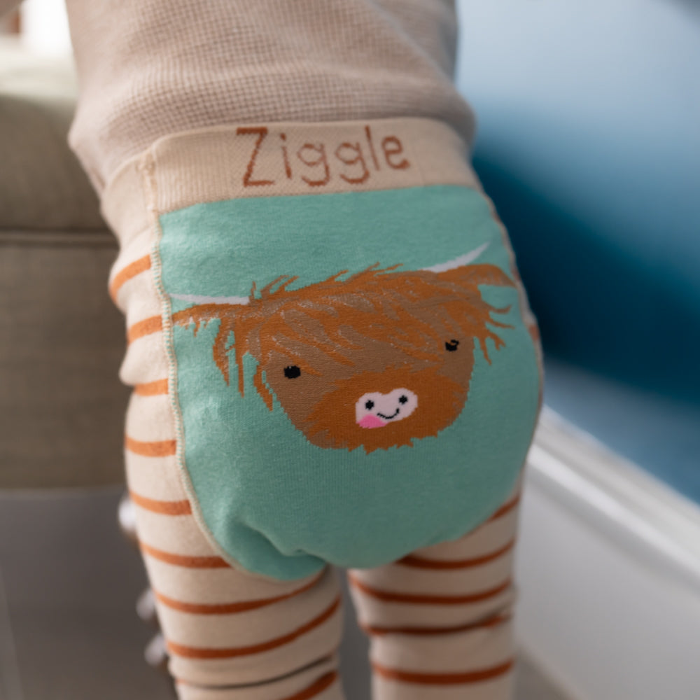 Highland Cow Leggings and Socks Set