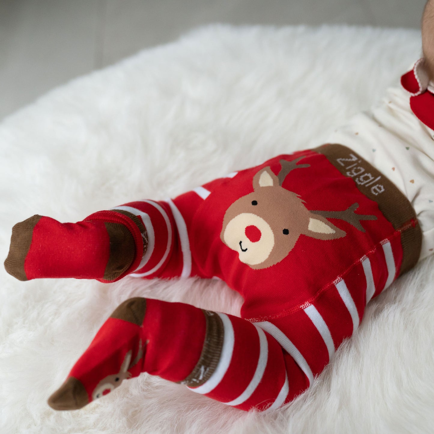 Reindeer Leggings and Socks Set
