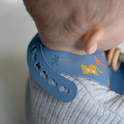 Catch It Silicone Bib Tiger and Leopard