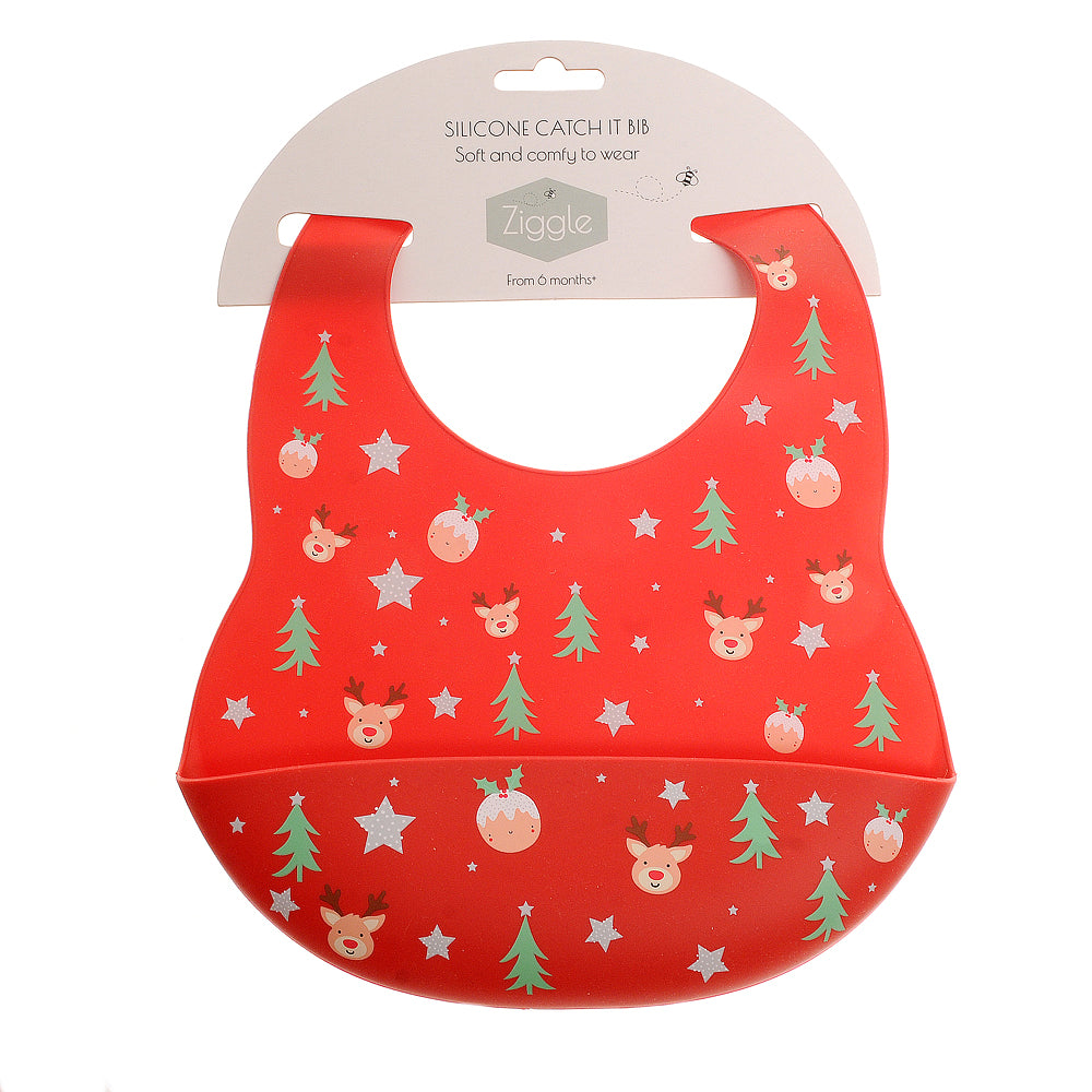 Catch It Silicone Bib Christmas