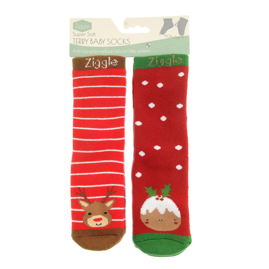 Reindeer and Pudding Sock Set
