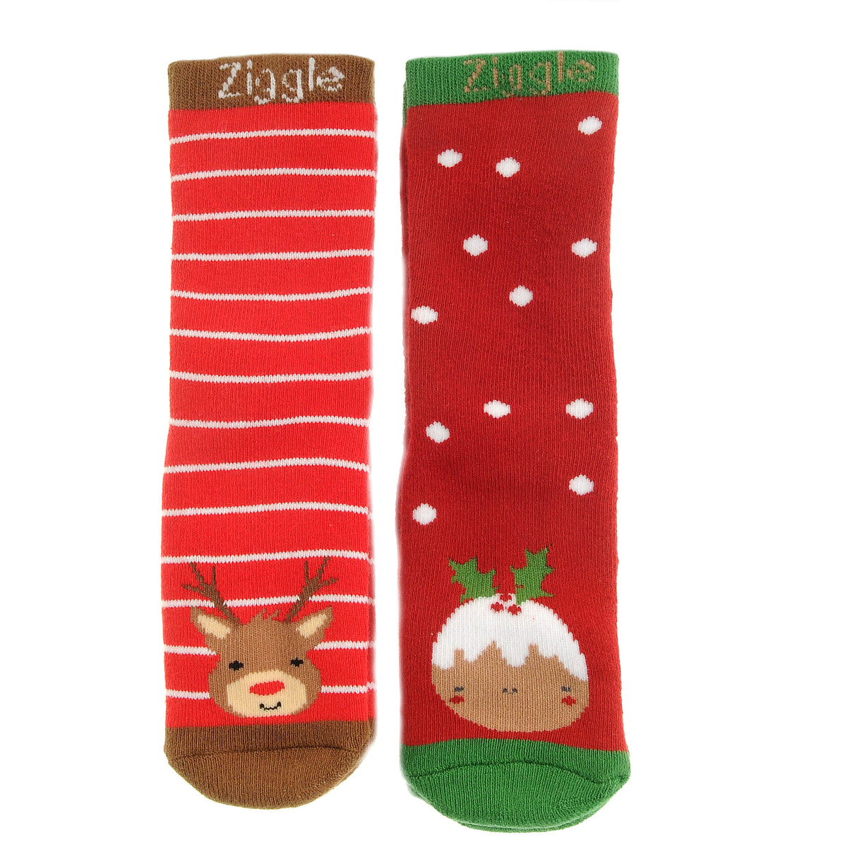 Reindeer and Pudding Sock Set ziggle