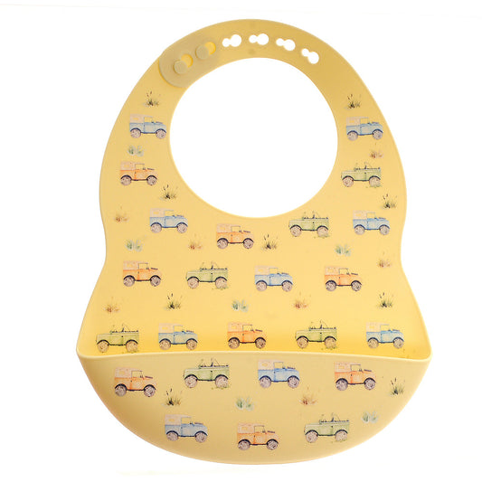 Farm Vehicles silicone catch it Bib Ziggle