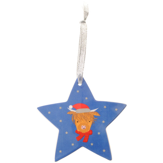 Highland Cow Star Hanger 2024