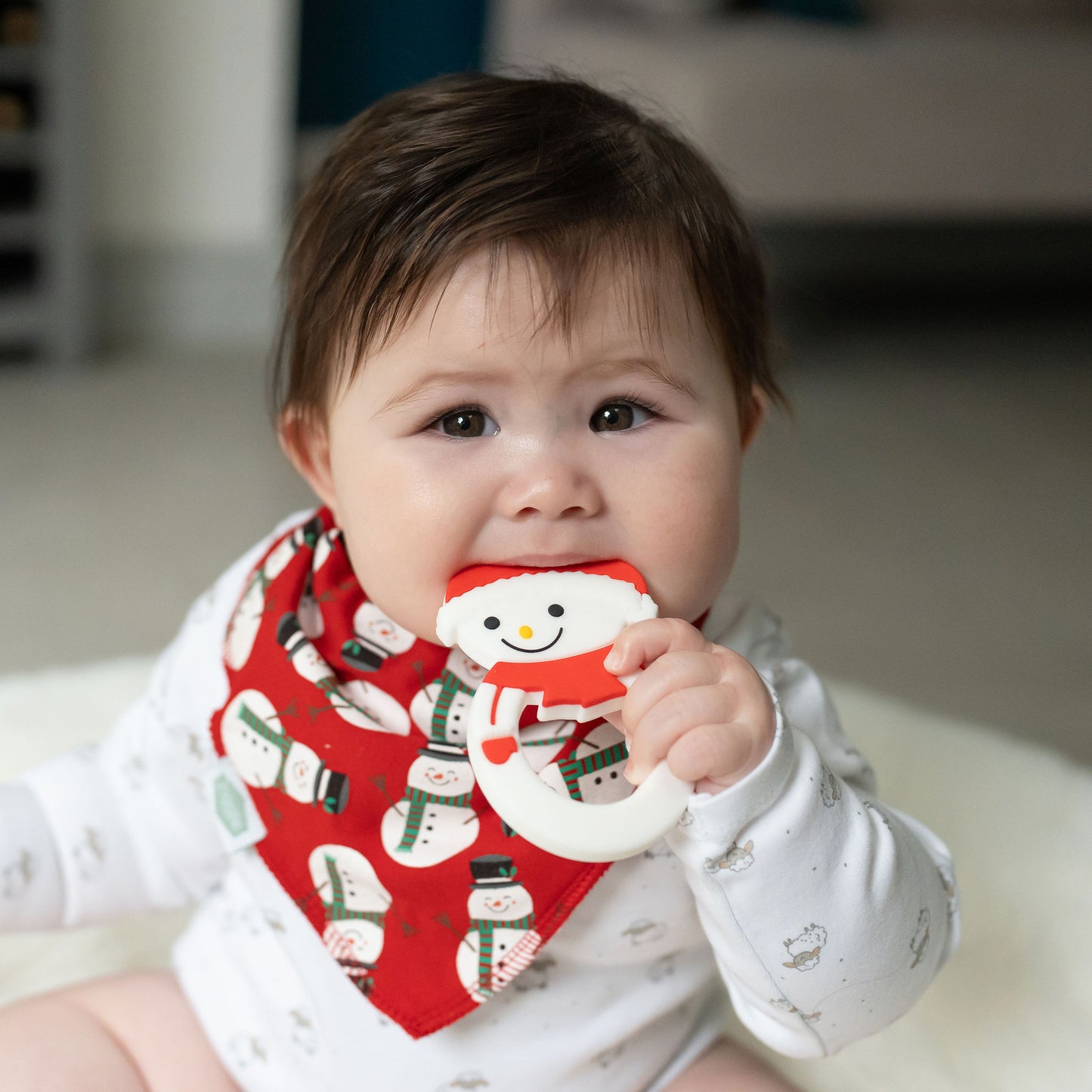 Snowman Teether Silicone