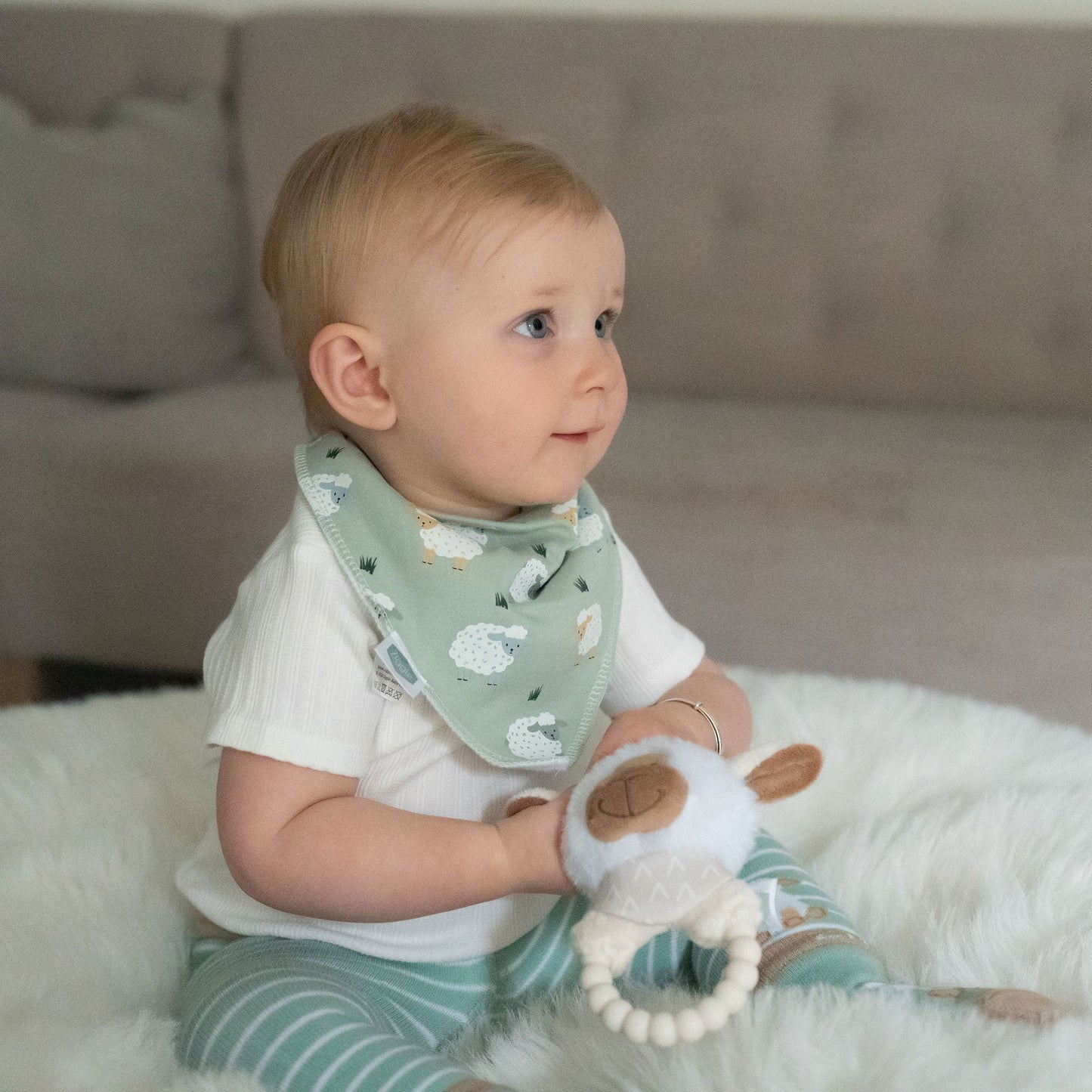 Sheep plush rattle Ziggle