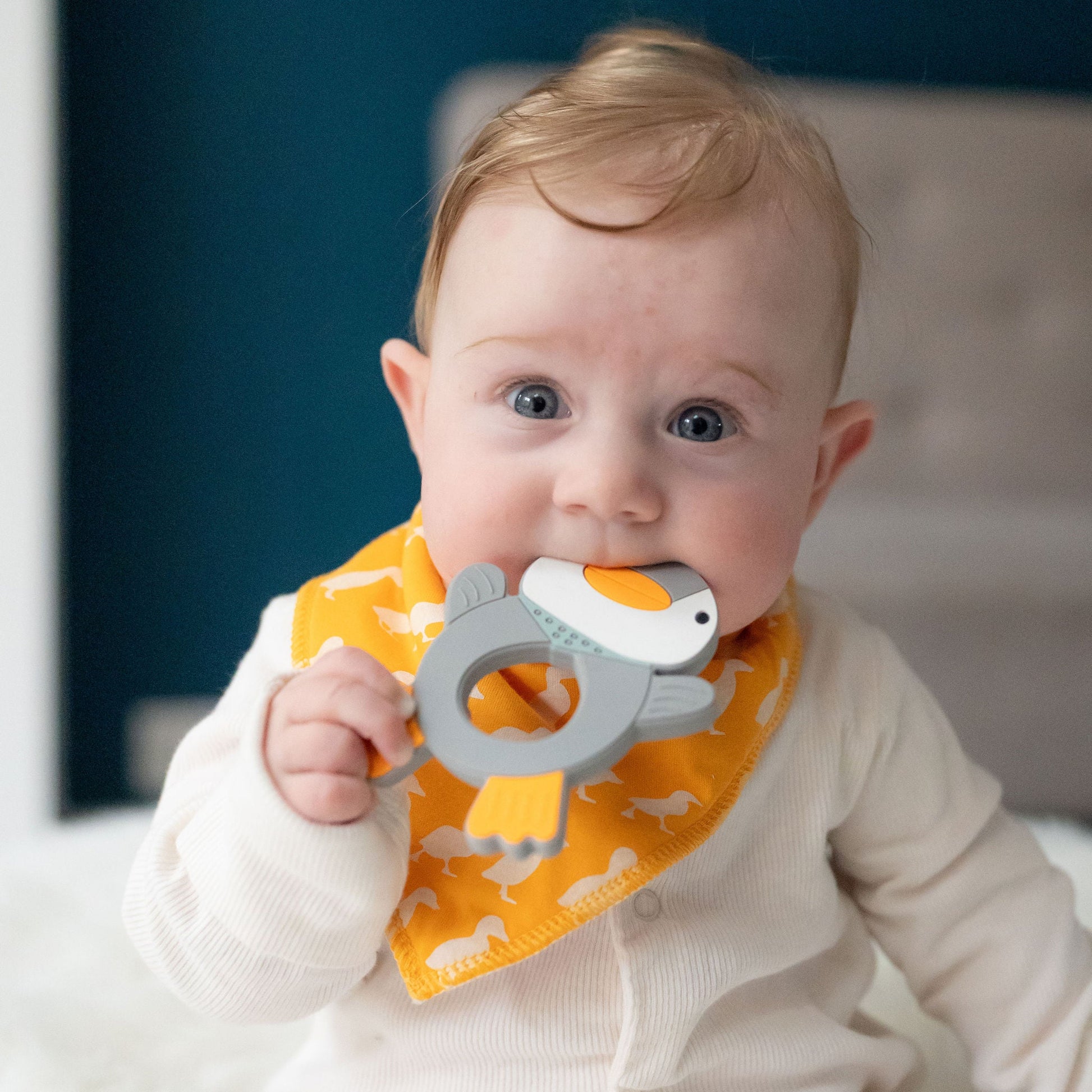 Penguin Teether Silicone Ziggle