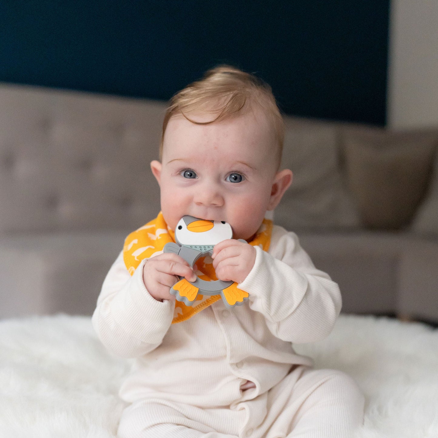 Penguin Teether Silicone Ziggle