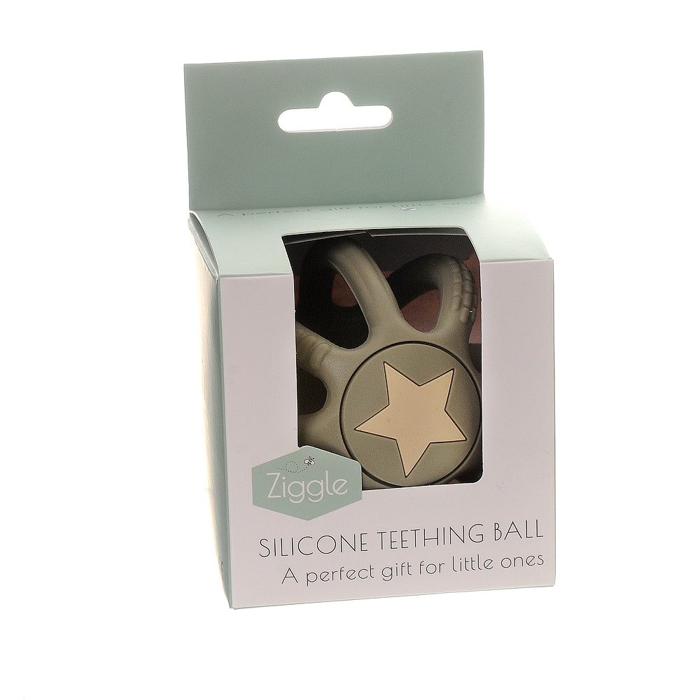 Silicone Teether Ball grey
