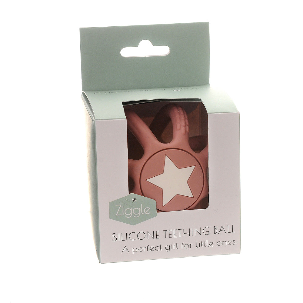 Silicone Teether Ball pink