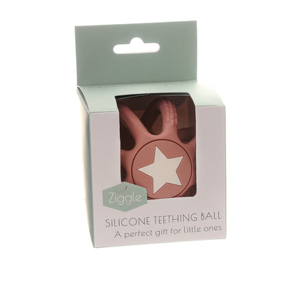 Silicone Teether Ball pink