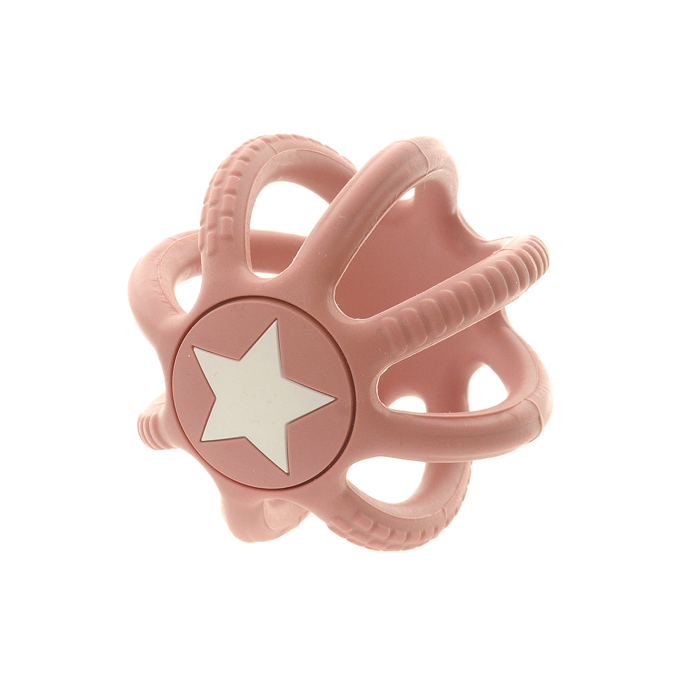 Silicone Teether Ball pink