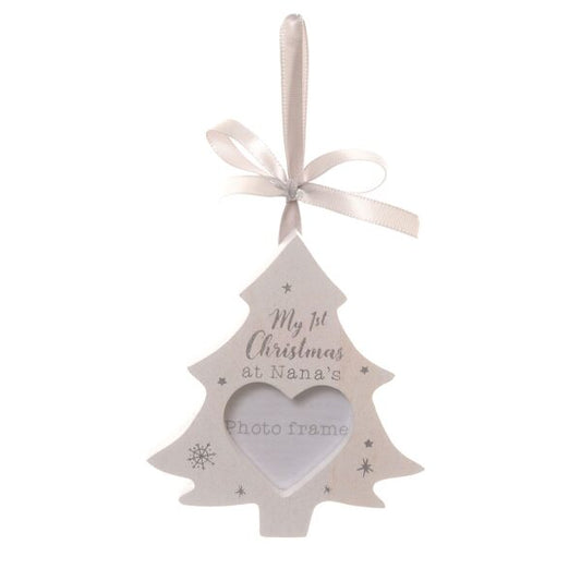 My First Christmas at Nana's Hanging Photo Frame