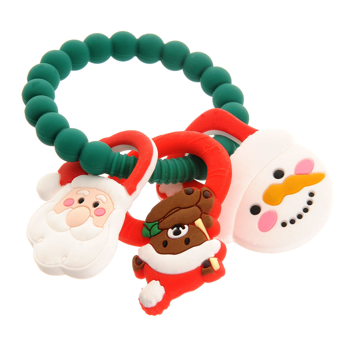 Christmas Silicone Teething Ring Ziggle