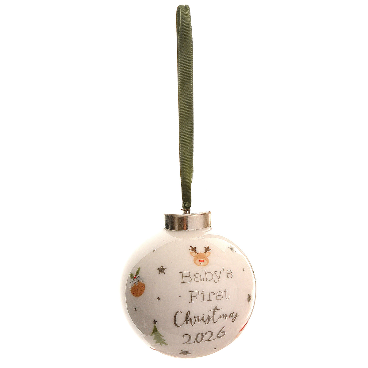 Babies First Christmas 2026 Ceramic Bauble ziggle