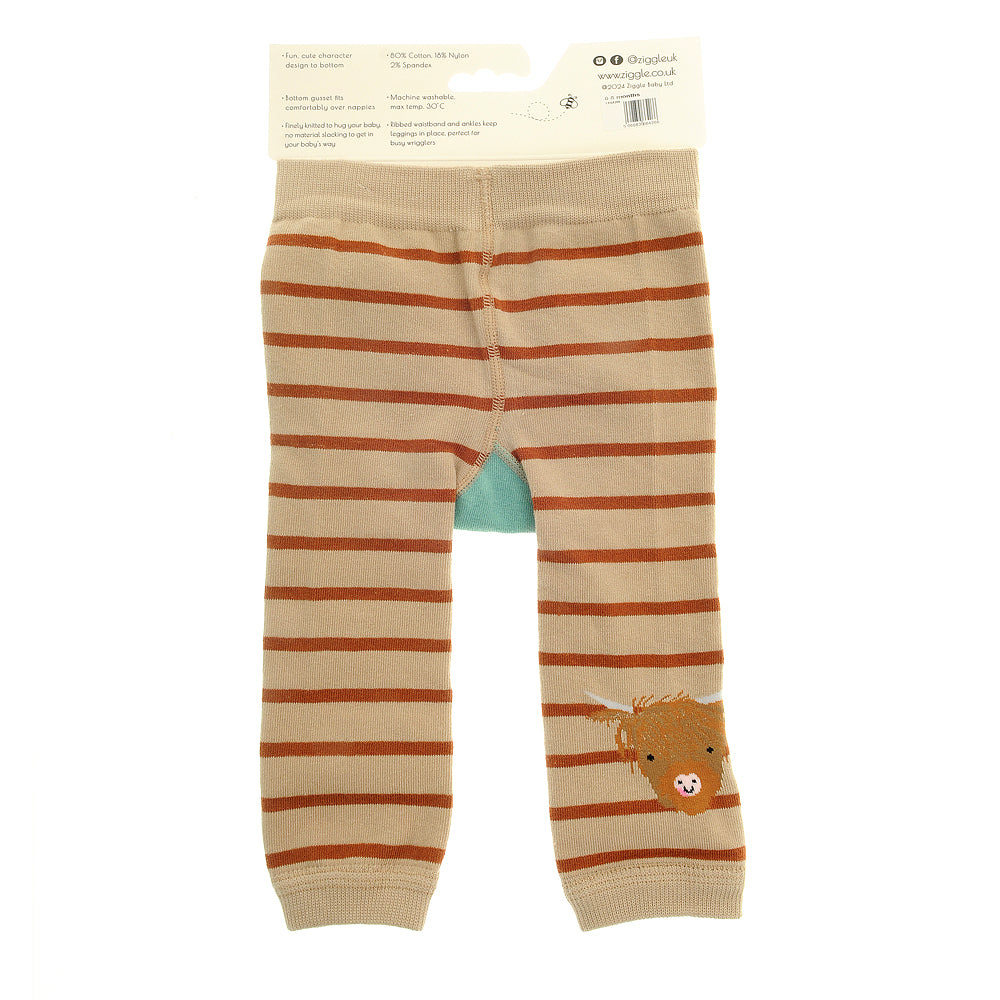 Highland Cow Leggings and Socks Set
