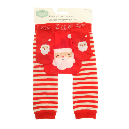 Santa Leggings and Socks Set