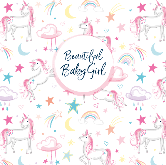 Lillybelle Unicorn Greeting Card