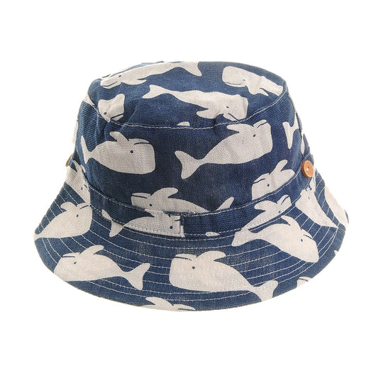 Navy Whales Sun Hat (Copy) ziggle